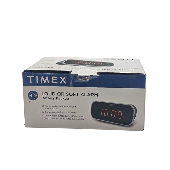 Timex Digital Alarm Clock With Battery Backup & Loud/Soft Alarm Option - Picture 2 of 6